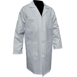 BLOUSE HOMME ML PC 65/35 BLANCHE  A PRESSIONS / 12B110 TERGAL