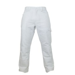 PANTALON EVO BLANC PG 100% COTON 300GR REF.01AB