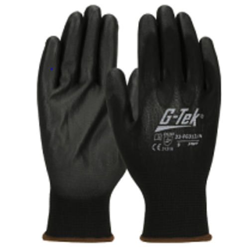 GANT POLYESTER  NOIR ENDUCTION PAUME PU  EN388-4131XX REF.33-FG313/N