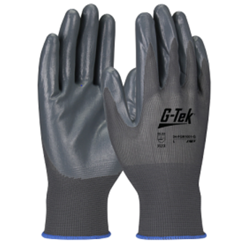 GANT NYLON ENDUIT PAUME NITRILE GRIS  EN388-4 3121X REF.34-FGN1001G