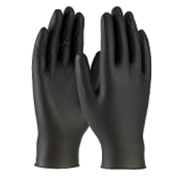 BOITE DE 50 PAIRES GANTS JETABLES EN NITRILE NOIR NON POUDRE REF.63-732PF