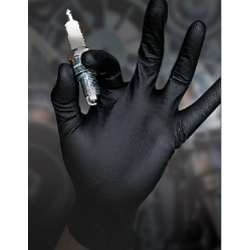 GANTS JETABLES  EN NITRILE NOIR NON POUDRE B/ 50 UNITES REF.SWX00435