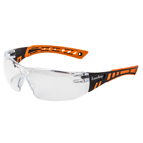 LUNETTES SQUADRON INCOLORE BRANCHES NOIR/ORANGE REF.250.87.0020.EPI