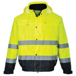 BLOUSON BICO JA/MARINE EN471 MANCHES, DOUBLURE ET COL AMOVIBLE C465