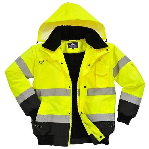 BLOUSON BICO JAUNE/NOIR EN471 MANCHES, DOUBLURE ET COL AMOVIBLE C465