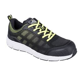 CHAUSSURE DE SECU TOVE TYPE BASKET NOIR/VERT S1P R&eacute;f : FT15