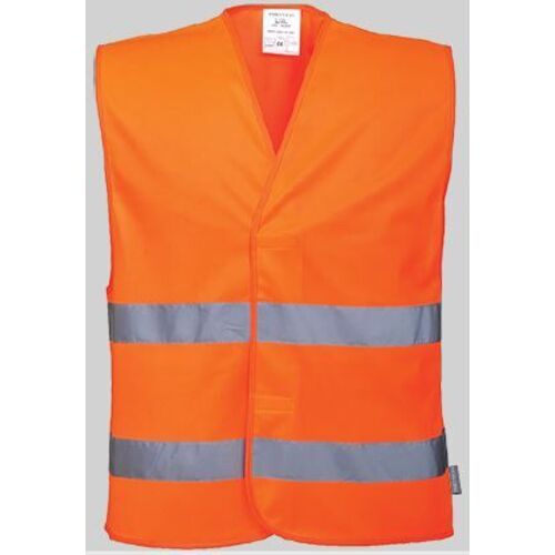 GILET HV EN471 ORANGE FLUO 100% POLYESTER REF C474