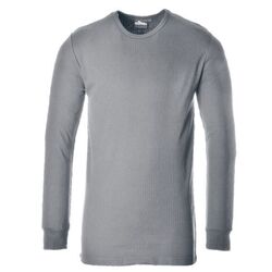 T SHIRT THERMIQUE ML CP 50/50 GRIS R&eacute;f.B123