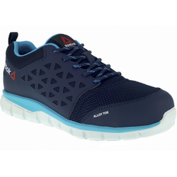 CHAUSSURES DE SECU FEMME TYPE BASKET BASSE NAVY S1P EMBOUT ALU REF.IB131