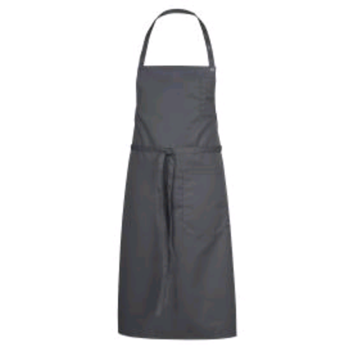 TABLIER A BAVETTE LOTI ANTHRACITE PC 65/35 COU REGLABLE