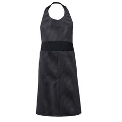 TABLIER VAR A BAVETTE PC RAYE NOIR/BLANC