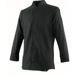 VESTE CUISINE MIXTE BROTO NOIR ML POLYCOTON COL OFFICIER