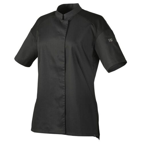 VESTE DE CUISINE FEMME CADIX NOIR MC 37�5c POLYTENCEL 195G