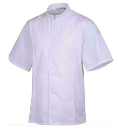 VESTE CUISINE SIAKA NID D'ABEILLE MC PC BLANCHE