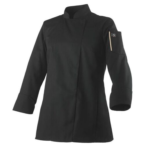 VESTE CUISINE ML FEMME UNERA PC NOIR/BEIGE