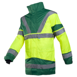 PARKA SKOLLFIELD 4EN1 IMPER RESPIRANT HV VERT/JAUNE FLUO