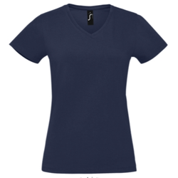 T.SHIRT FEMME 190 GR COL V IMPERIAL  100% COTON REF.02941