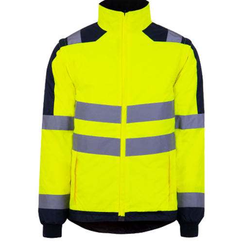 BLOUSON INT KITA/FREYA HV MARINE/JAUNE FLUO EN ISO 20471 REF.GILAFEPICO