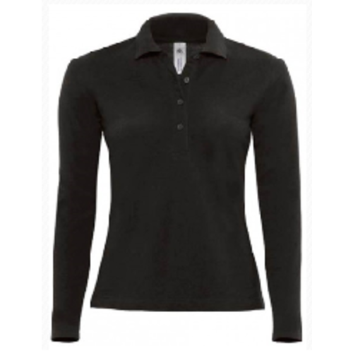 POLO B&C SAFRAN FEM. COULEUR ML 100% COTON R&eacute;f.CGPW456