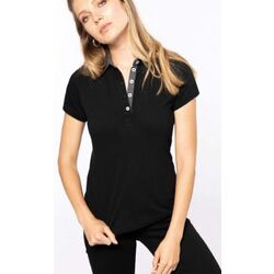 POLO JERSEY  FEMME BICOLORE 100% COTON  REF.K261