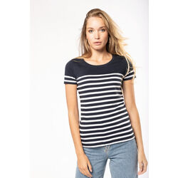 T SHIRT MC MARIN COL ROND BIO FEMME 100% COTON REF.K3034