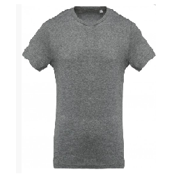 T-SHIRT HOMME MC COL ROND  COTON BIO 155GR REF K371