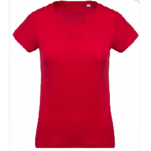 T-SHIRT FEMME MC COL ROND  COTON BIO 155GR REF K391