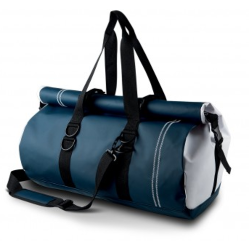 SAC DE SPORT 71 LITRES MARINE/BLANC REF.KI0625