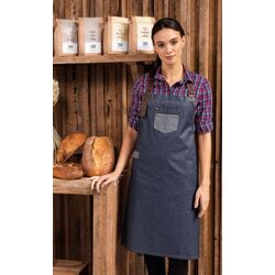 TABLIER A BAVETTE DIVISION 100% COTON 350G REF.PR136