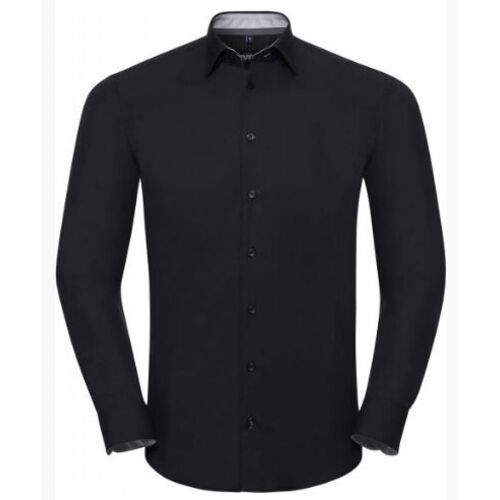 CHEMISE ULTIMATE STRETCH NOIR/OXFORD GREY/CONVOY GREY  ML REF.RU966M