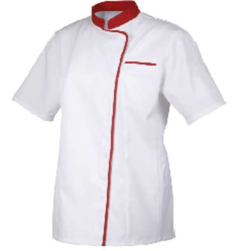 VESTE FEMME EXPRESSION  MC  PC BLANC/ROUGE