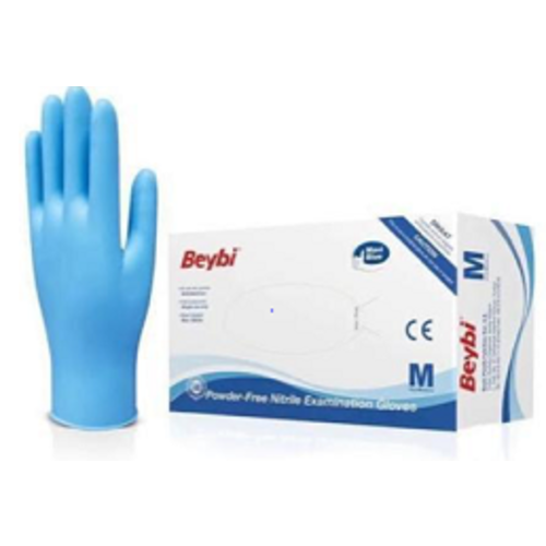 BOITE DE 100 GANTS NITRILE BLEU NON POUDRES