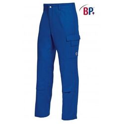 PANTALON MULTIPOCHES BP BASIC COTON BLEU ROY R&eacute;f.1486