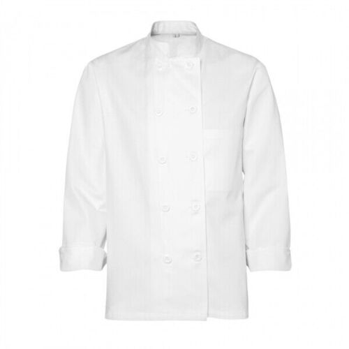 VESTE CUISINE A BOUTONS ML COTON BLANC 2729/MUNICH/TAMISE