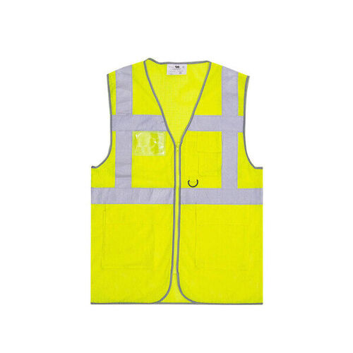 GILET MULTIPOCHES FERMETURE 1 ZIP  HV EN471 CL2 FLUO JAUNE S476