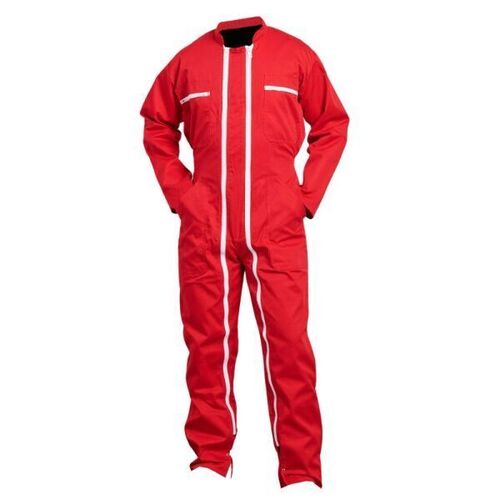 COMBINAISON 2 ZIP PC 65/35 ROUGE REF.13B360