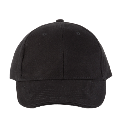 CASQUETTE KARIBAN ORLANDO NOIR/NOIR COTON BROSSE R&eacute;f : KP011