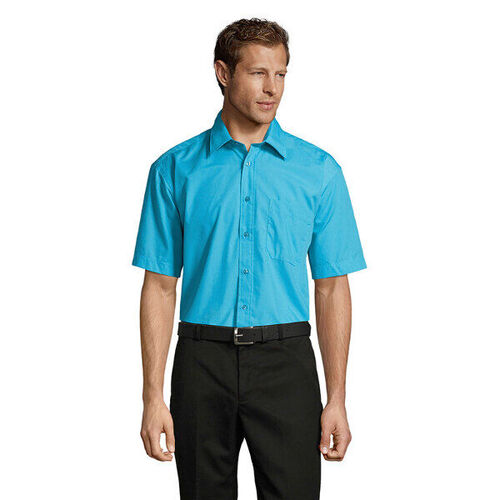 CHEMISE BRISTOL  HOMME POPELINE MC  REF 16050