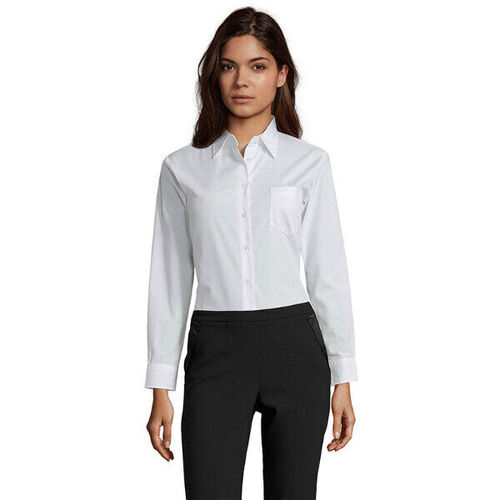 CHEMISE EXECUTIVE FEMME  POPELINE ML  REF 16060