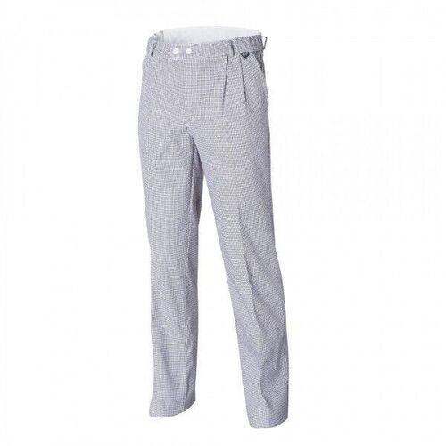 PANTALON CUISINE COTON BLANC/BLEU R&eacute;f.PREMIUM /FOHN/OURAL
