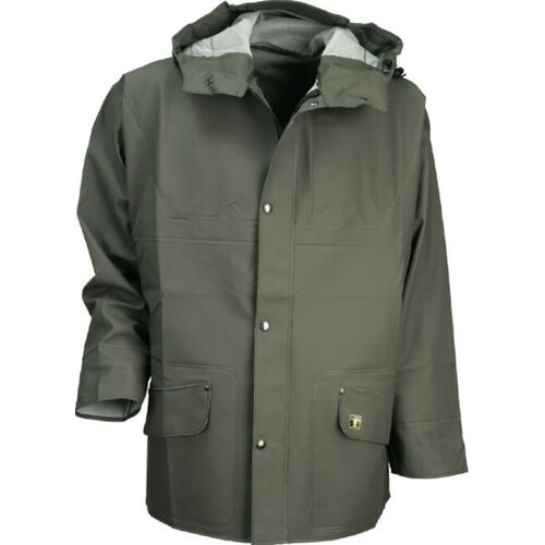 VESTE DE PLUIE ISODER A CAPUCHE MAGIC  GLENTEX VERT