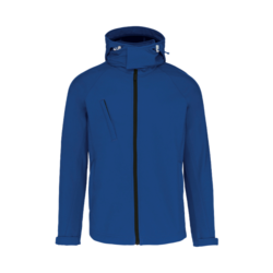 VESTE SOFTSHELL HOMME A CAPUCHE AMOVIBLE R&eacute;f : K413