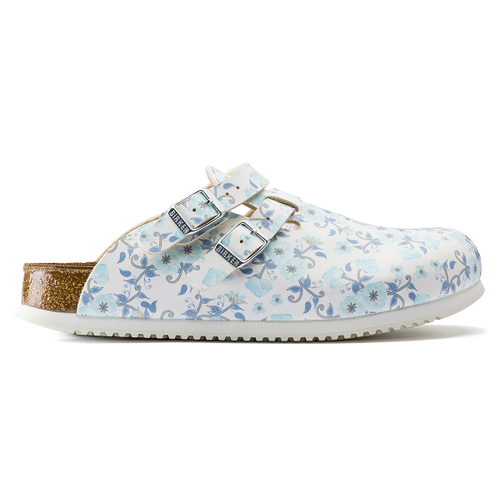 SANDALE KAY FLOWERS BIRKENSTOCK BLUE EN BIRKO-FLOR SEMELLE EVA
