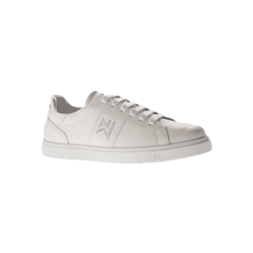 BASKET DE TRAVAIL NON SECU MAEL BLANC EN CUIR