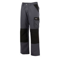 PANT DE TRAVAIL BOSTON BICOLORE PC 300g GRIS/NOIR