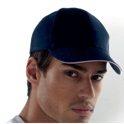 CASQUETTE KARIBAN ORLANDO DARK PINK LISERE SLATE GREY COTON BROSSE R&eacute;f.KP011