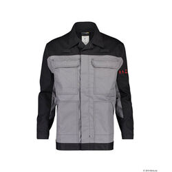 VESTE  DE TRAVAIL KIEL GRIS/NOIR CP IGNIFUGE ET ANTISTATIQUE