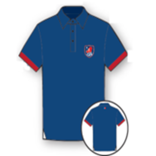 POLO RUGBY BARJO DRAPEAU FRANCE MC 100% COTON PEIGNE 210GR