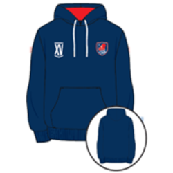 SWEAT A CAPUCHE RUGBY FADAS MARINE DRAPEAU FRANCE POLYESTER 300GR