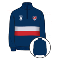 SWEAT COL MONTANT PAQUITO MARINE DRAPEAU FRANCE COTON/POLY 300GR